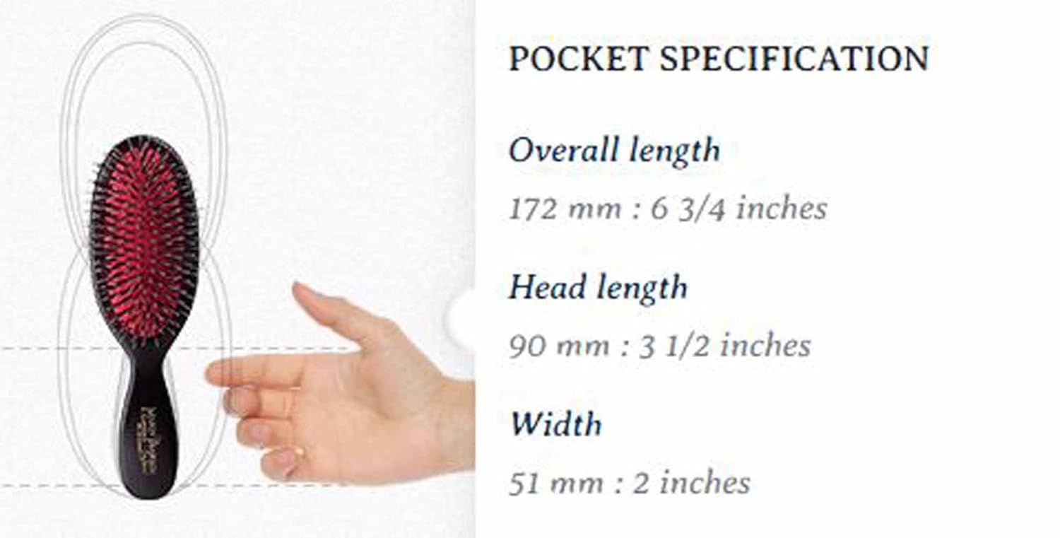 Mason Pearson Pocket Bristle Hair Brush 0.2 lb Weight