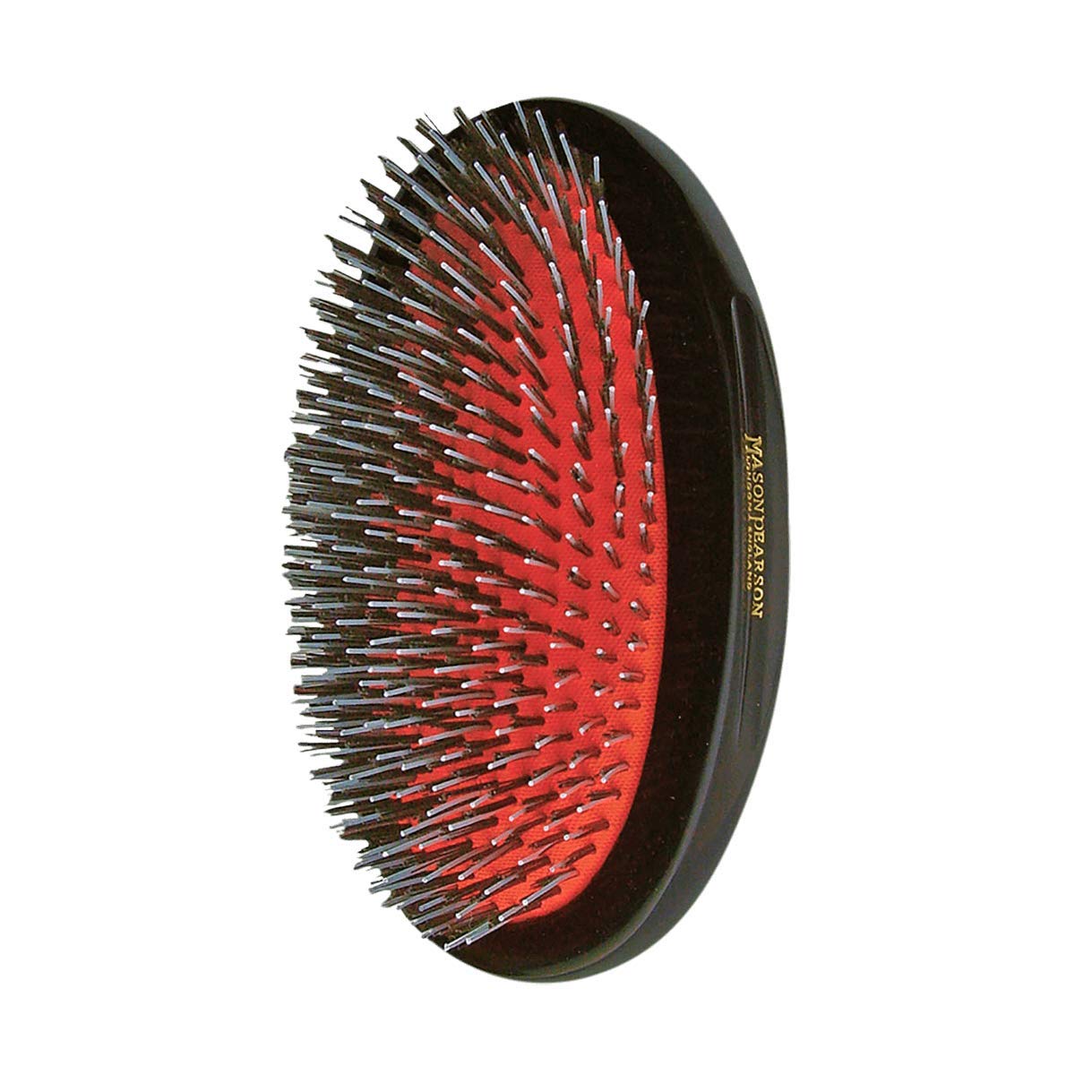 Mason Pearson BN2M Junior Bristle Nylon Military Brush With Cleaner