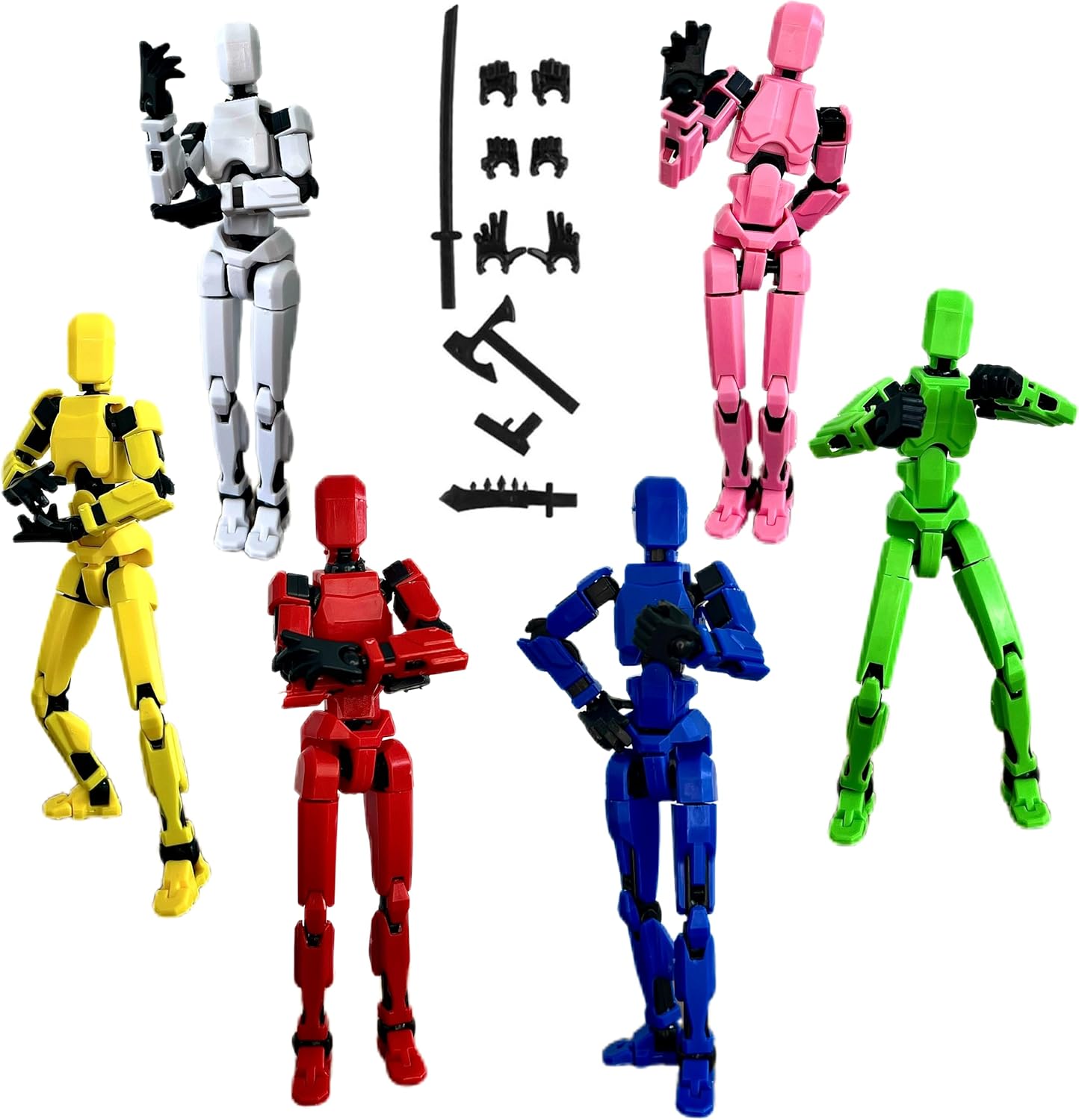 T13 Action Figure Dummy 13 3D Printed Toy Gifts for Kids Robot 13 Full Body Mechanical Doll Christmas Birthday Gift for Boys Girls