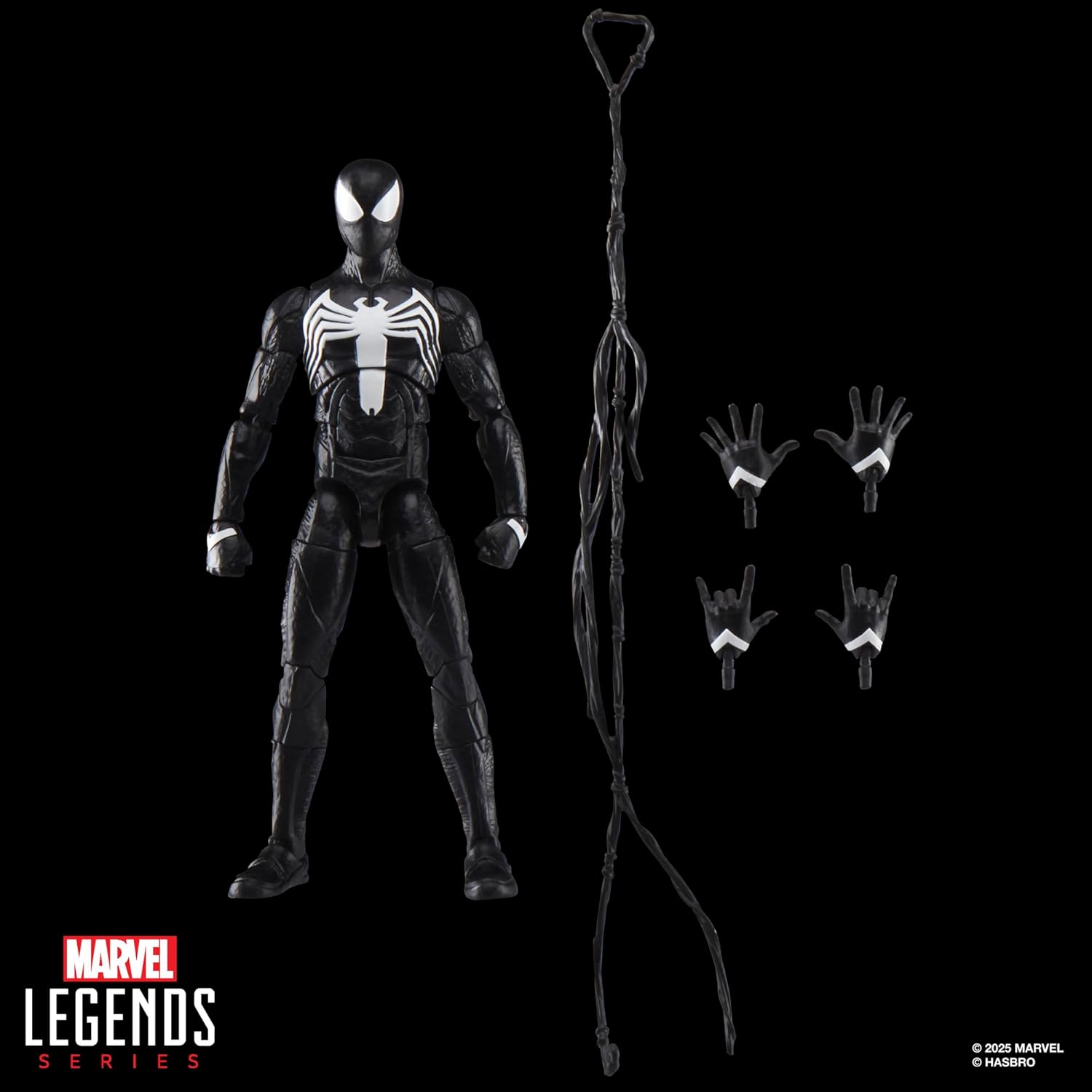 Hasbro Spider-Man Marvel Legends Gamerverse Peter Parker Black Suit Action Figure 6 Inch Toy
