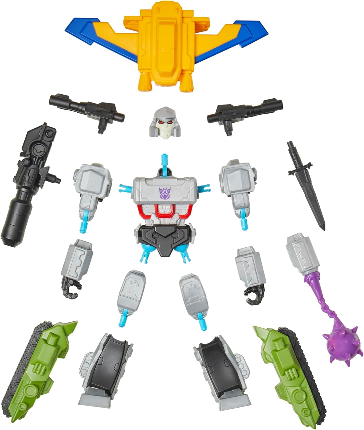 Transformers MixMashers Megatron Custom Mix Match Deluxe Action Figure Accessories 5-Inch-Scale Robot Toys for Kids Ages 4+