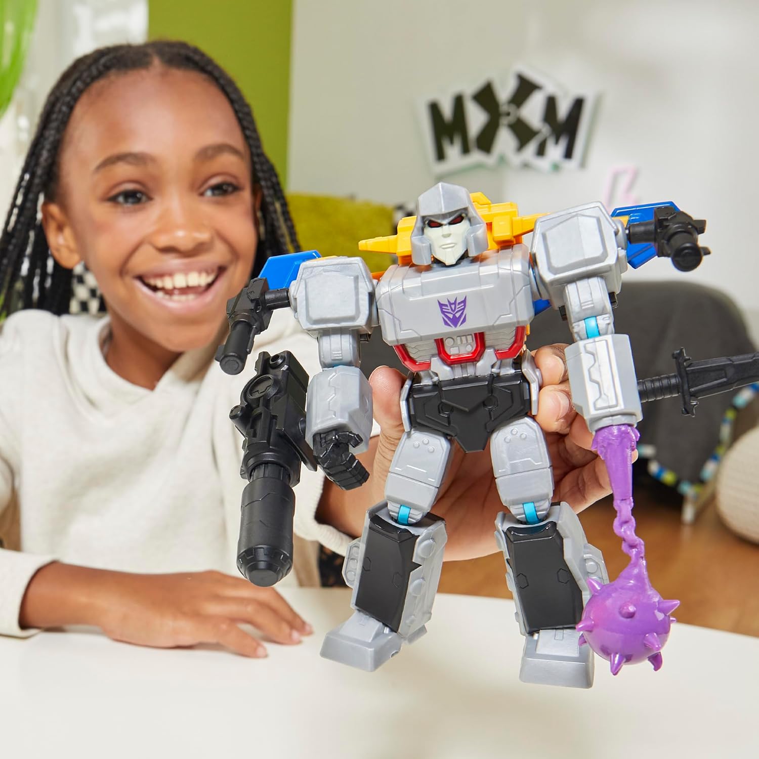 Transformers MixMashers Megatron Custom Mix Match Deluxe Action Figure Accessories 5-Inch-Scale Robot Toys for Kids Ages 4+