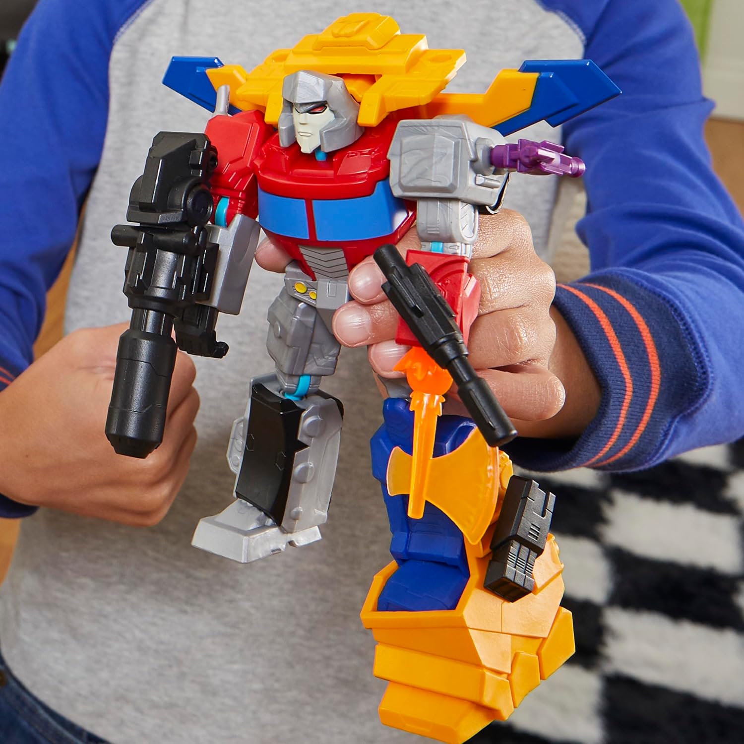 Transformers MixMashers Megatron Custom Mix Match Deluxe Action Figure Accessories 5-Inch-Scale Robot Toys for Kids Ages 4+