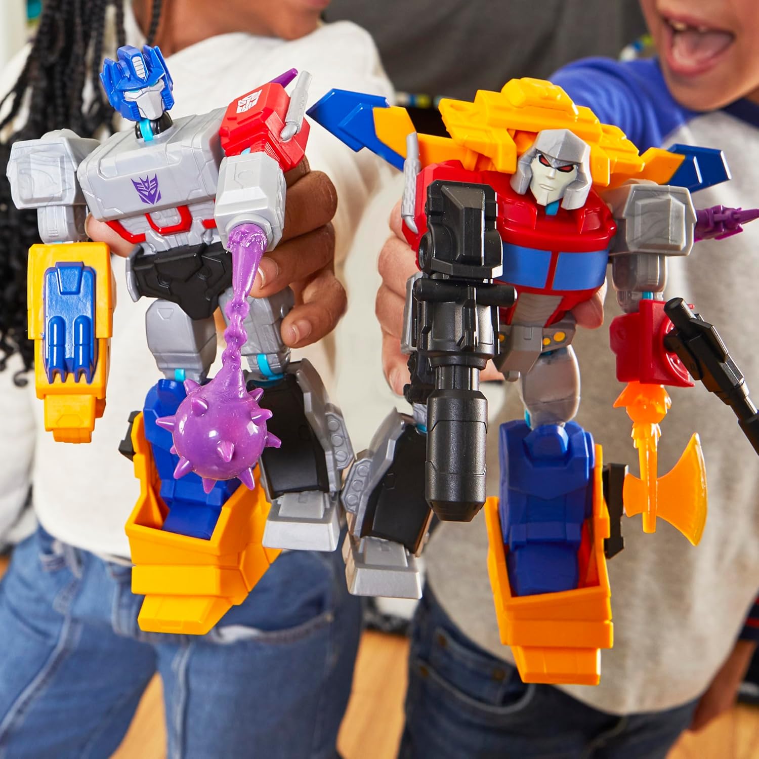 Transformers MixMashers Megatron Custom Mix Match Deluxe Action Figure Accessories 5-Inch-Scale Robot Toys for Kids Ages 4+
