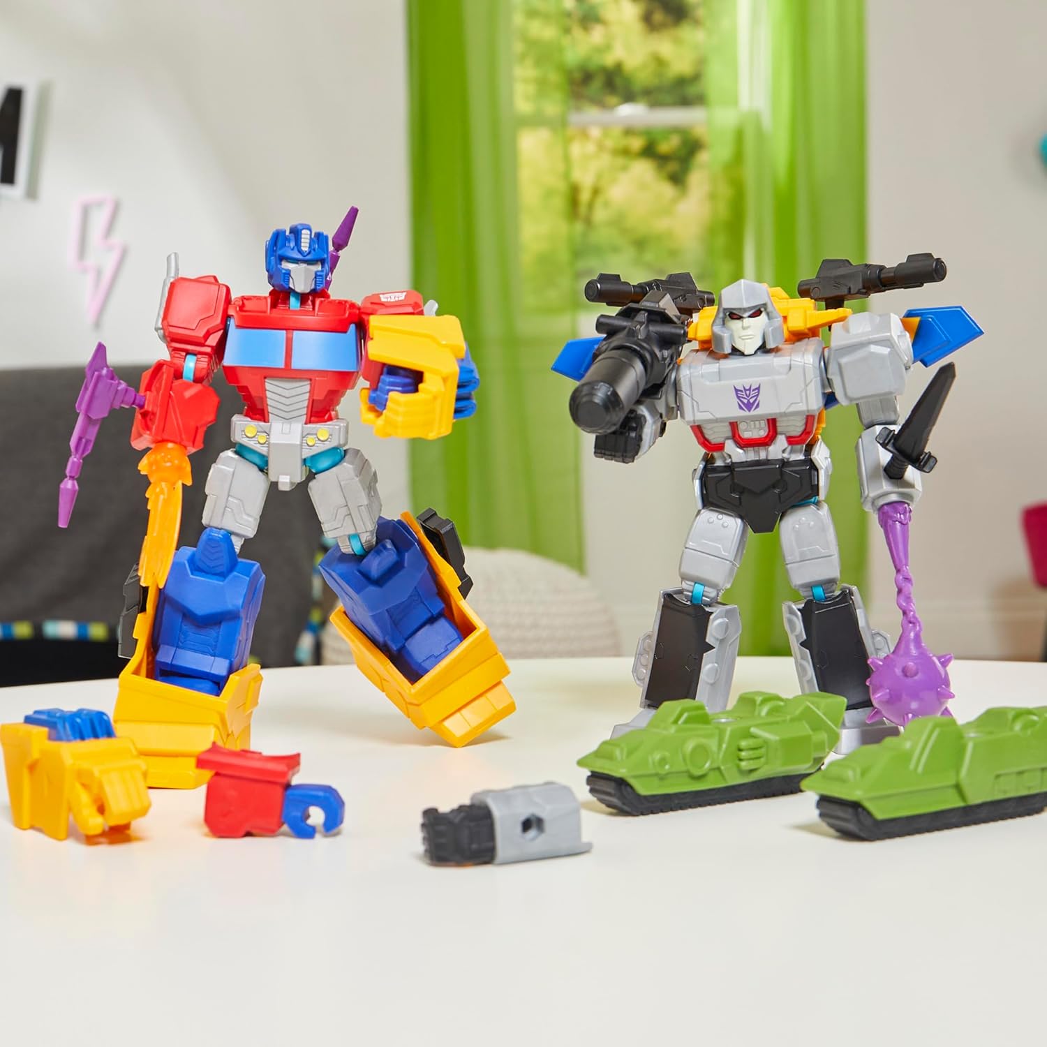 Transformers MixMashers Megatron Custom Mix Match Deluxe Action Figure Accessories 5-Inch-Scale Robot Toys for Kids Ages 4+