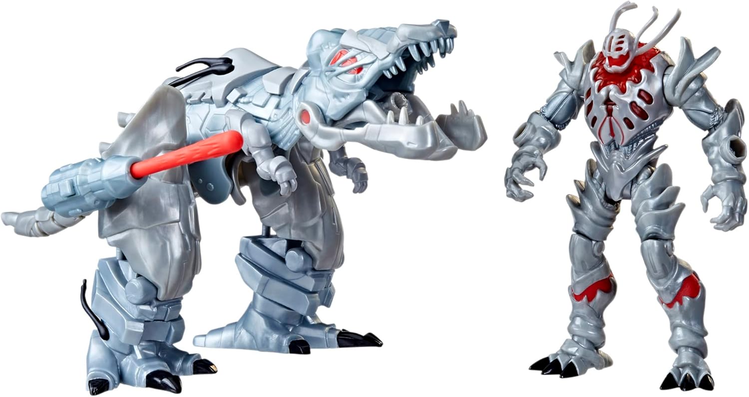 Marvel Mech Strike Mechasaurs 4.5-Inch Ultron Primeval T-R3X Mechasaur Action Figures Super Hero Toys Kids Ages 4+