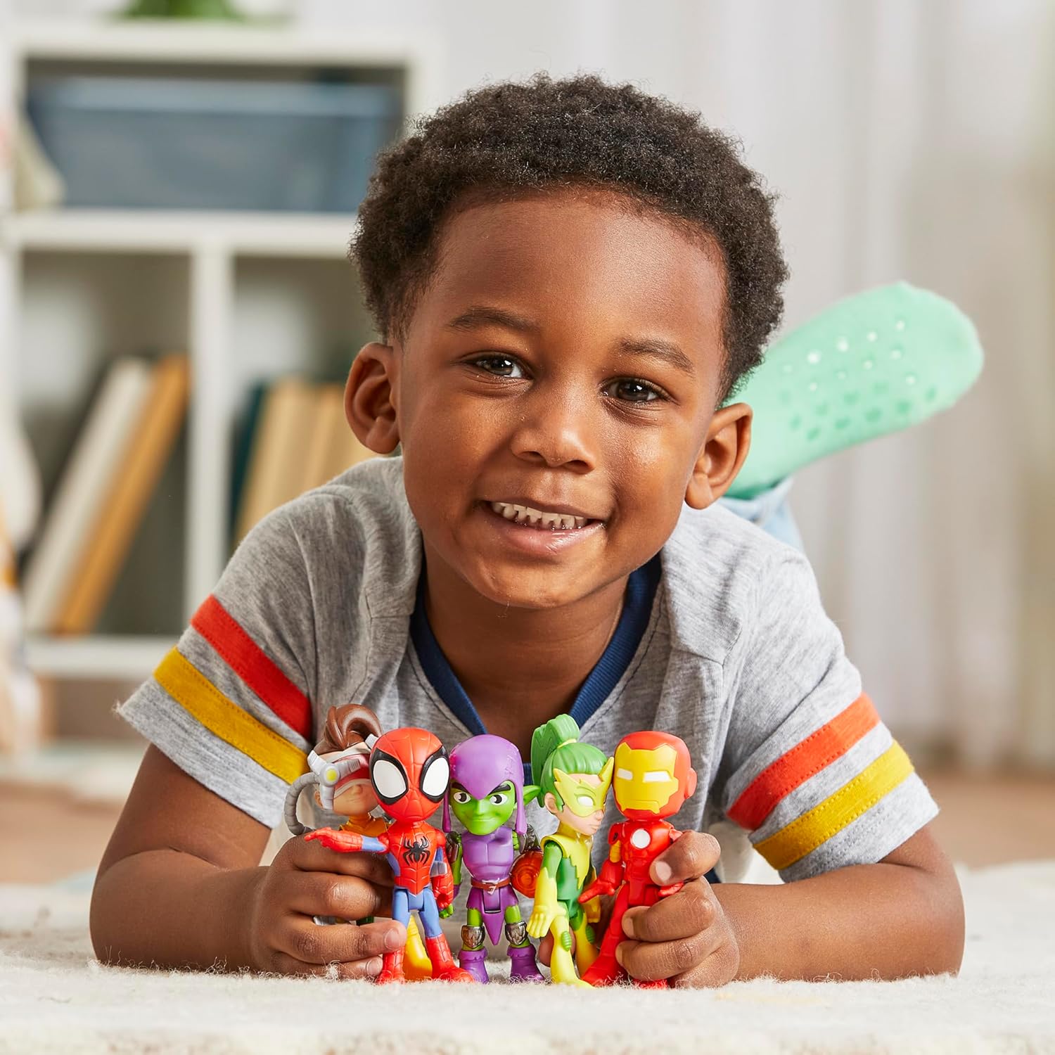 Marvel Friends Foes Pack 5 Action Figures 4-Inch Preschool Superhero Toys for Kids Ages 3 Up Amazon Exclusive.