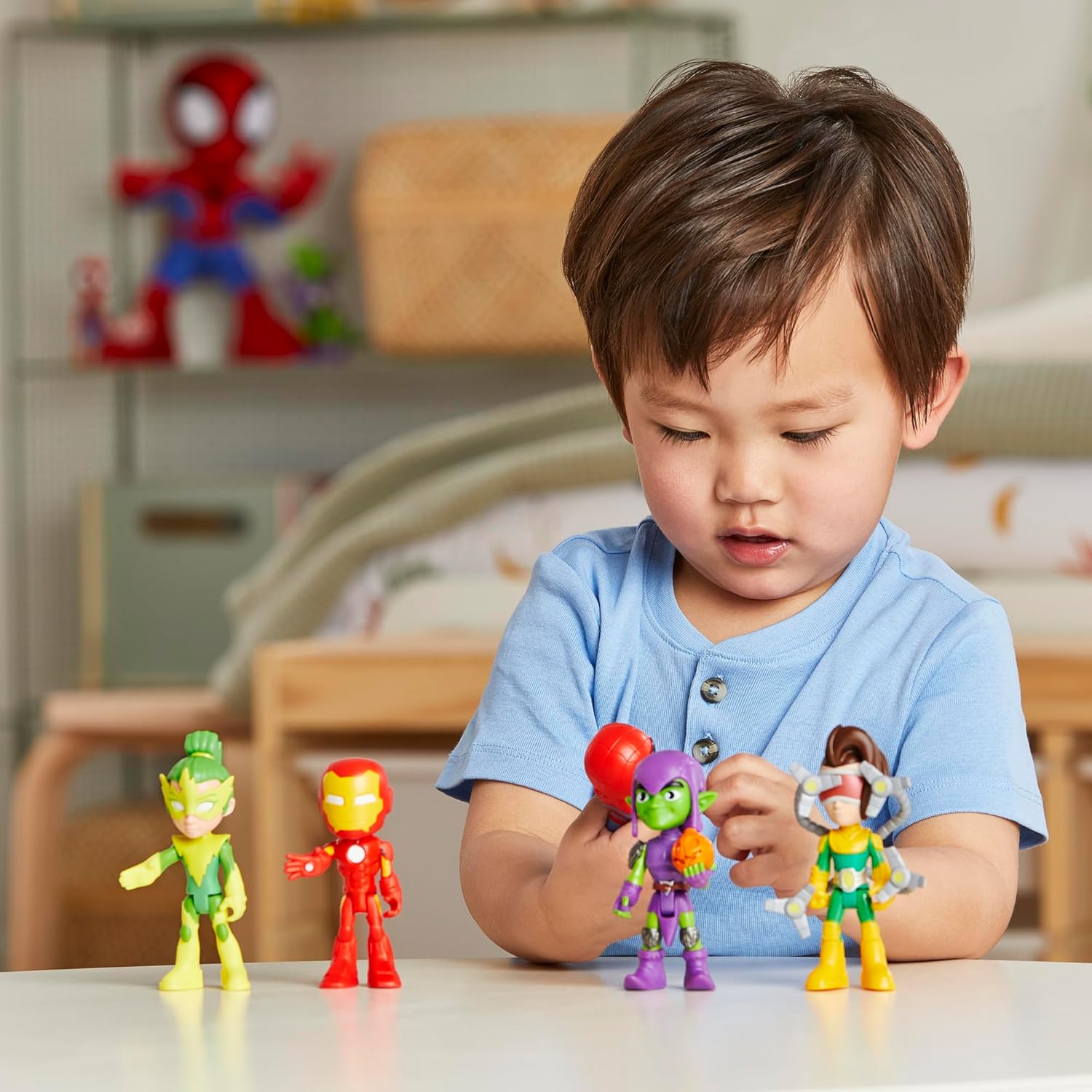 Marvel Friends Foes Pack 5 Action Figures 4-Inch Preschool Superhero Toys for Kids Ages 3 Up Amazon Exclusive.