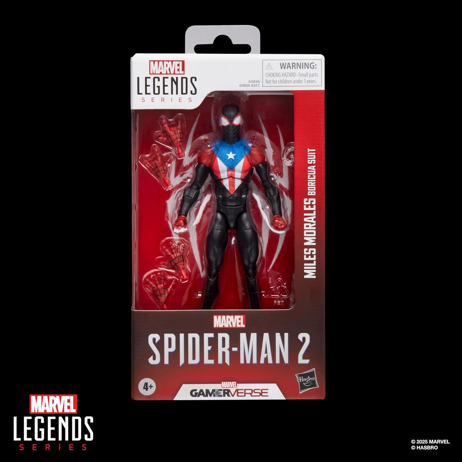 Hasbro Spider-Man Marvel Legends Gamerverse Miles Morales Boricua Suit 2 Video Game Inspired 6 Inch Action Figure
