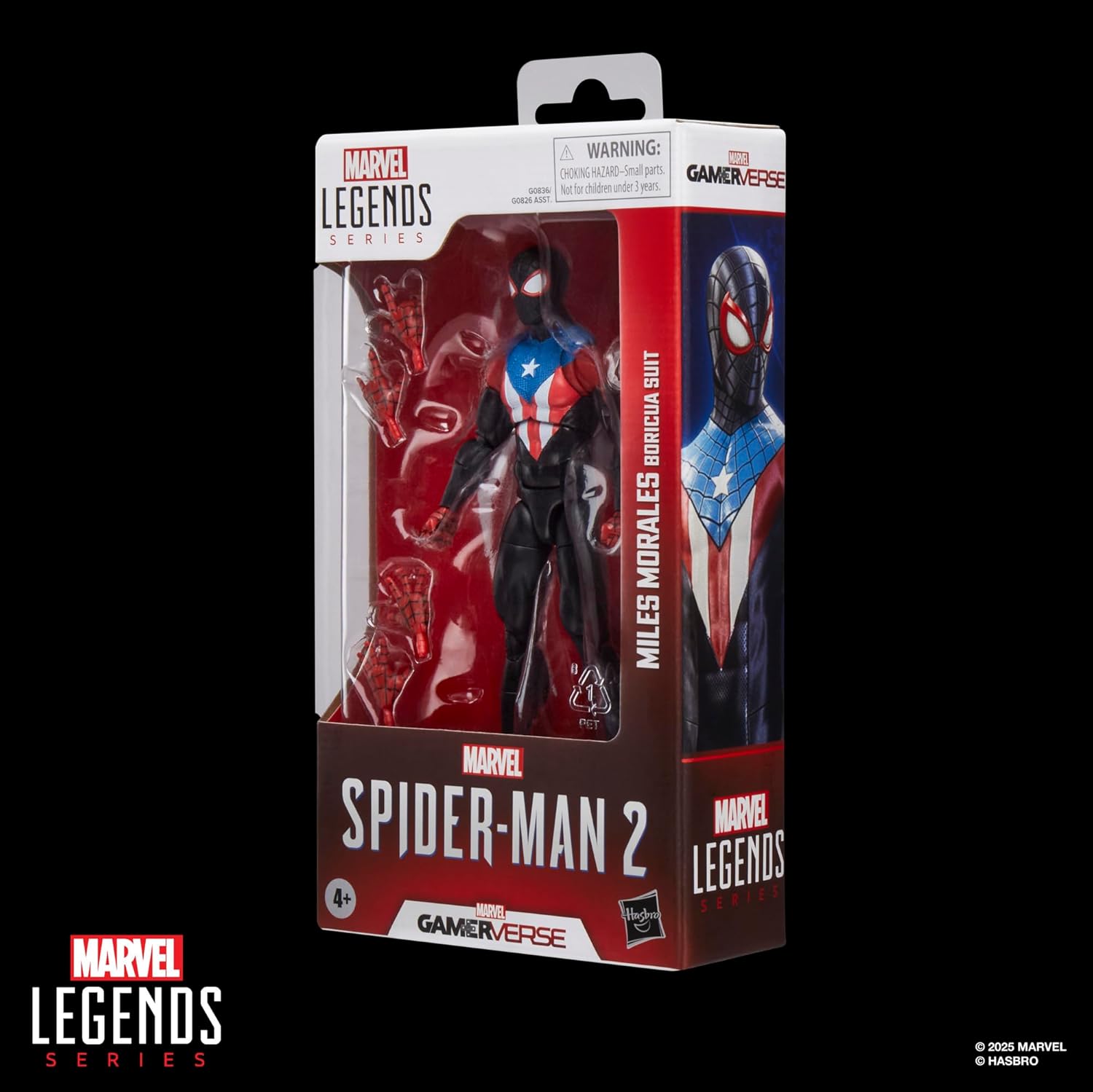 Hasbro Spider-Man Marvel Legends Gamerverse Miles Morales Boricua Suit 2 Video Game Inspired 6 Inch Action Figure