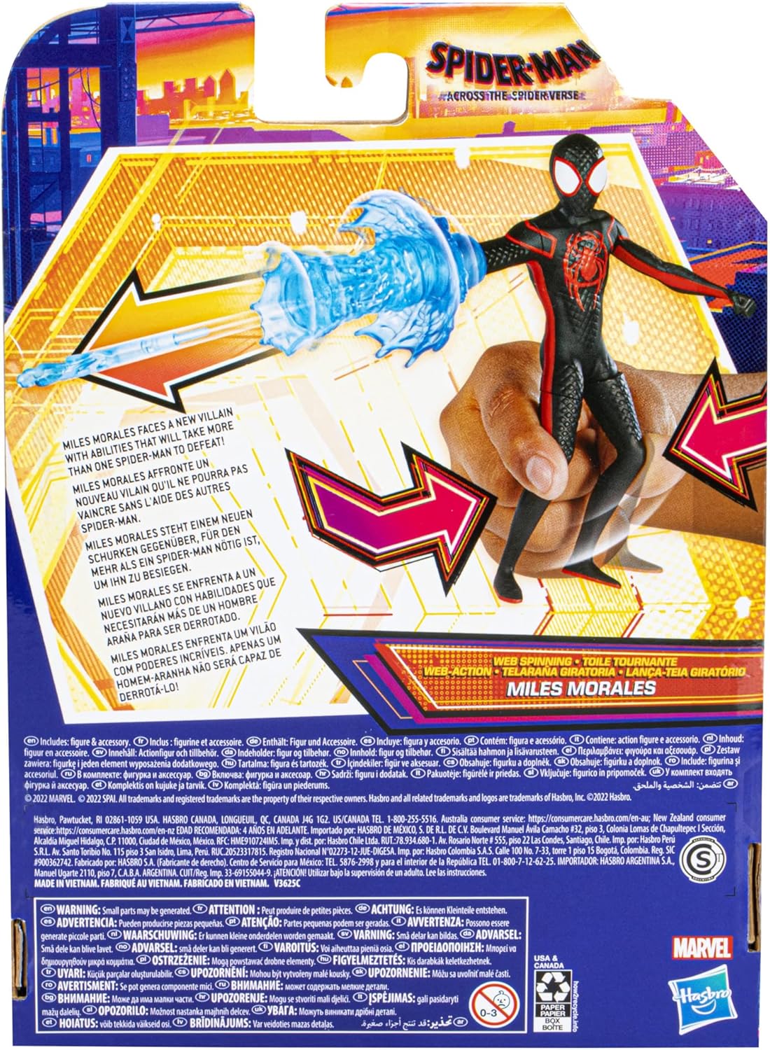 Marvel Spider-Man Across The Spider-Verse Miles Morales 6-Inch Deluxe Action Figure for Kids 4+