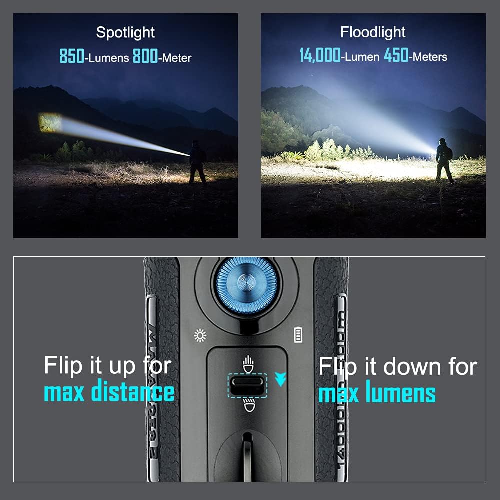 OLIGHT Marauder 2 14000 Lumens Rechargeable Handheld Flashlight Ultra Bright Light 3X Build-in Battery Pack for Home Outdoors Emergency Use
