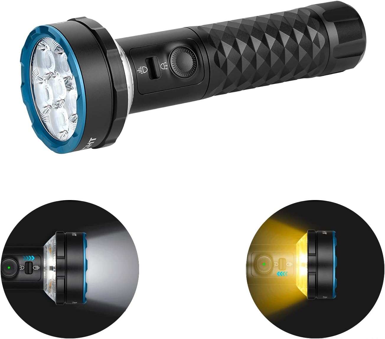 OLIGHT Prowess Rechargeable High Lumen Flashlights 5000lms Super Bright Flashlight Holster High-Efficiency USB-C Charging LED Bidirectional Lighting