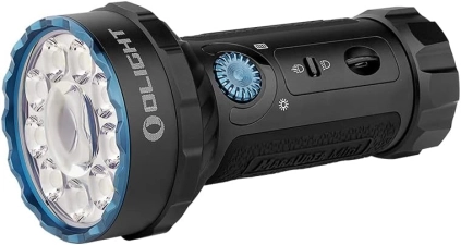 OLIGHT Marauder Mini 7000 Lumens Bright Flashlight 600 Meters Beam Distance RGB Lights Magnetic Rechargeable Outdoors Work Hunting Searching Black