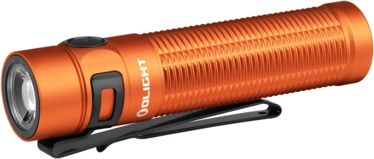 OLIGHT Baton3 Pro Max Flashlight Rechargeable Compact EDC Safety Proximity Sensor 2500 LED High Lumens Camping Hiking Emergency Orange Cool White