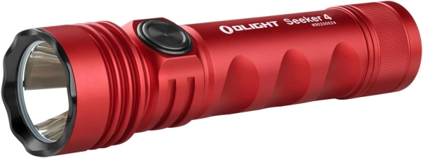 OLIGHT Seeker 4 Rechargeable Bright Flashlights 3100 Lumens Powerful USB-C Charging 400 Meters Long Range LED Emergency Camping Law Enforcement Red