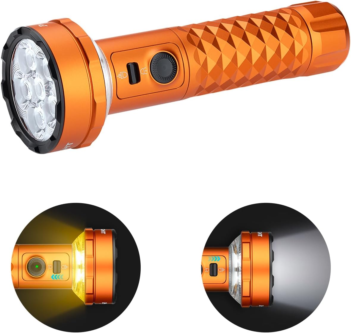 OLIGHT Prowess Rechargeable High Lumen Flashlights 5000lms Super Bright Flashlight with Holster High-Efficiency USB-C Charging LED Bidirectional Lighting