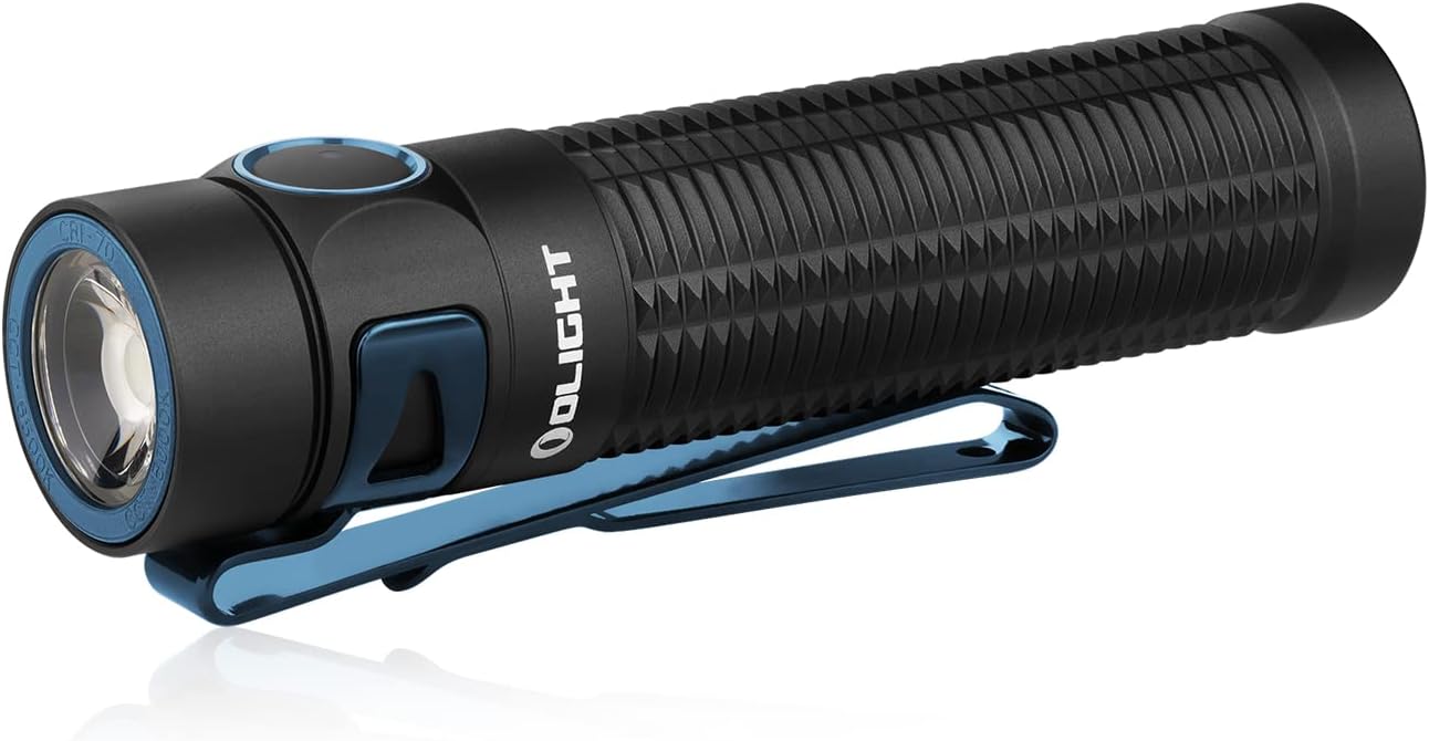 OLIGHT Baton3 Pro 1500 Lumens EDC Rechargeable Flashlights with MCC3 L-Shape Stand High Performance LED Light for Camping and Emergency Cool White Light 5700~6700K