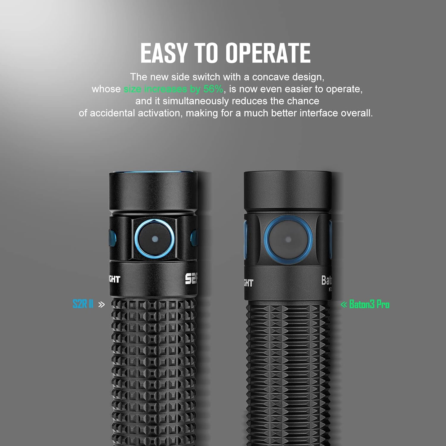 OLIGHT Baton3 Pro 1500 Lumens EDC Rechargeable Flashlights with MCC3 L-Shape Stand High Performance LED Light for Camping and Emergency Cool White Light 5700~6700K