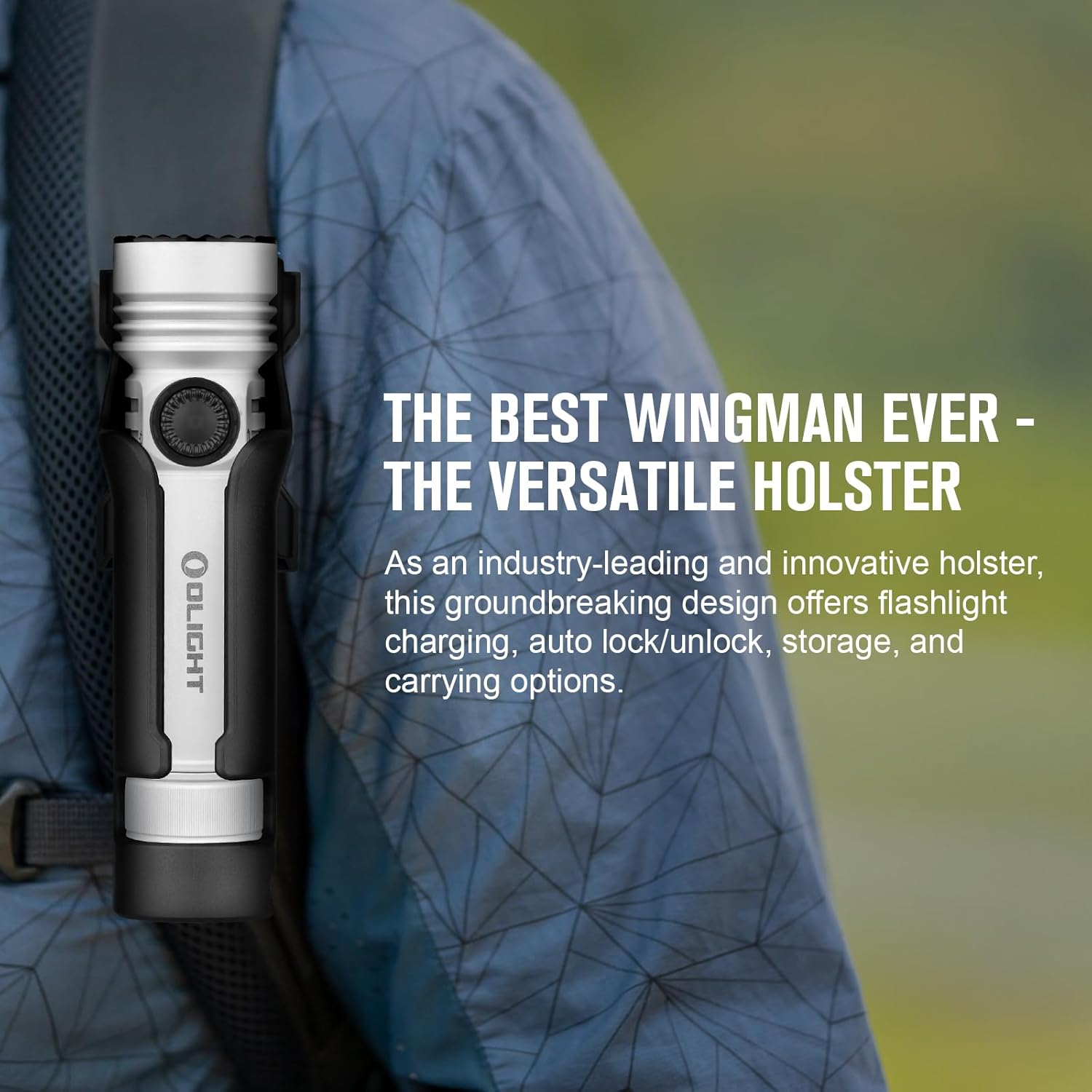 OLIGHT Seeker 4 Pro Rechargeable Flashlights 4600 Lumens High Powerful Bright Light USB C Holster Waterproof IPX8 Emergencies Camping Searching White
