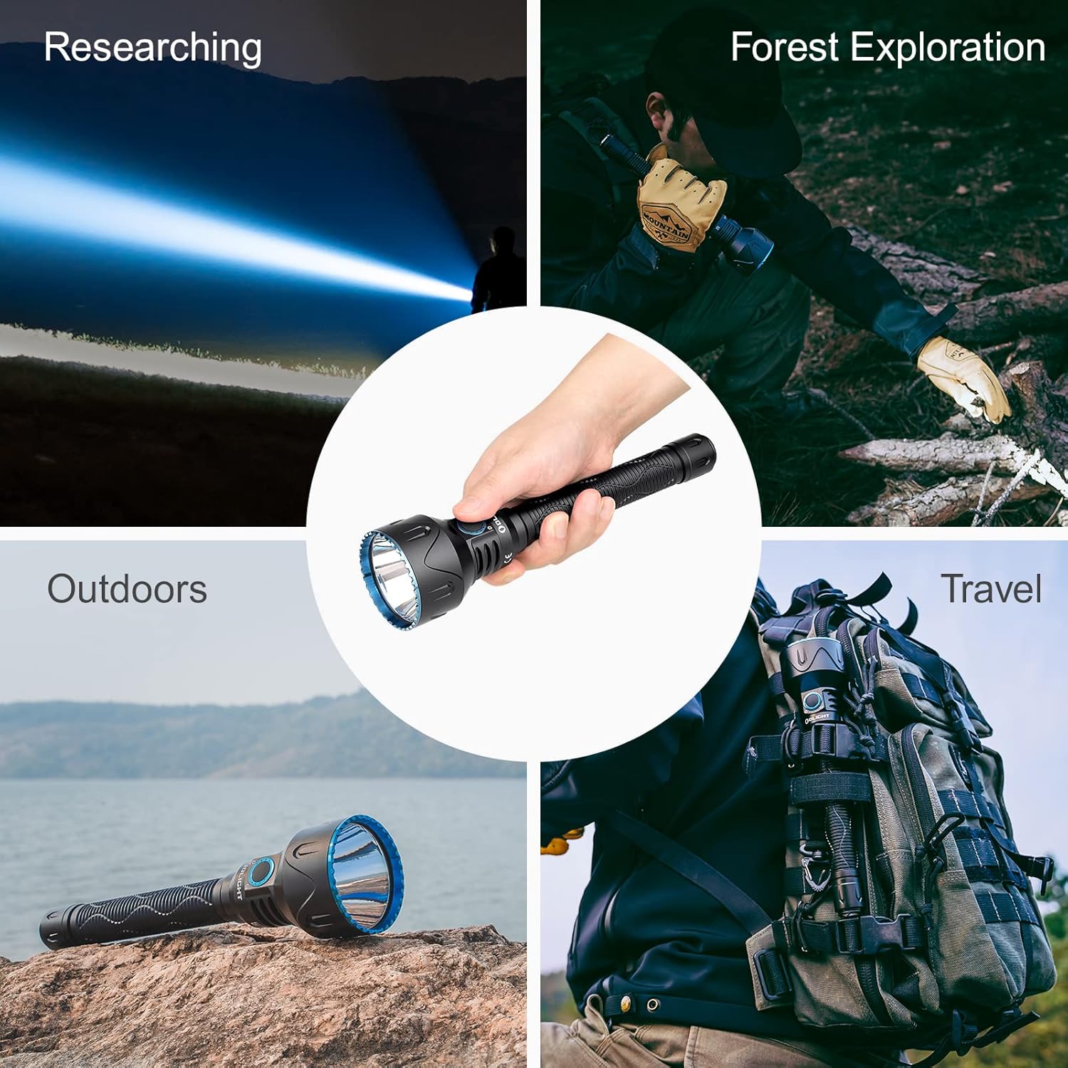 OLIGHT Javelot PRO 2 2500 Lumens Tactical Flashlight Hunting Searching Magnetic Dual Switch LED Flash Lights