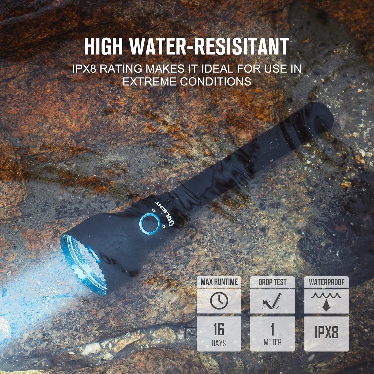 OLIGHT Javelot PRO 2 2500 Lumens Tactical Flashlight Hunting Searching Magnetic Dual Switch LED Flash Lights