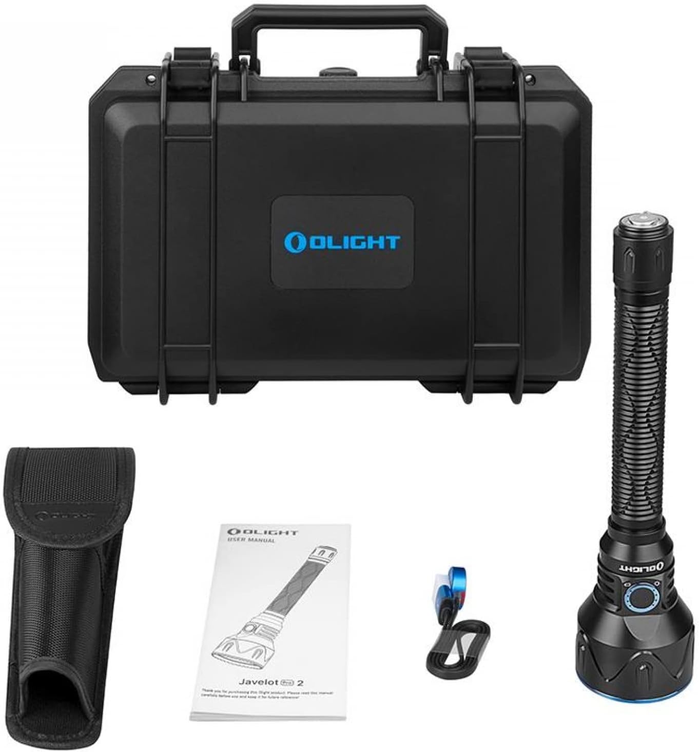 OLIGHT Javelot PRO 2 2500 Lumens Tactical Flashlight Hunting Searching Magnetic Dual Switch LED Flash Lights