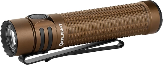 OLIGHT Warrior Mini3 1750 Lumens Rechargeable Tactical Flashlight Dual Switch Proximity Sensor LED Light EDC Outdoor Camping Emergency Desert Tan