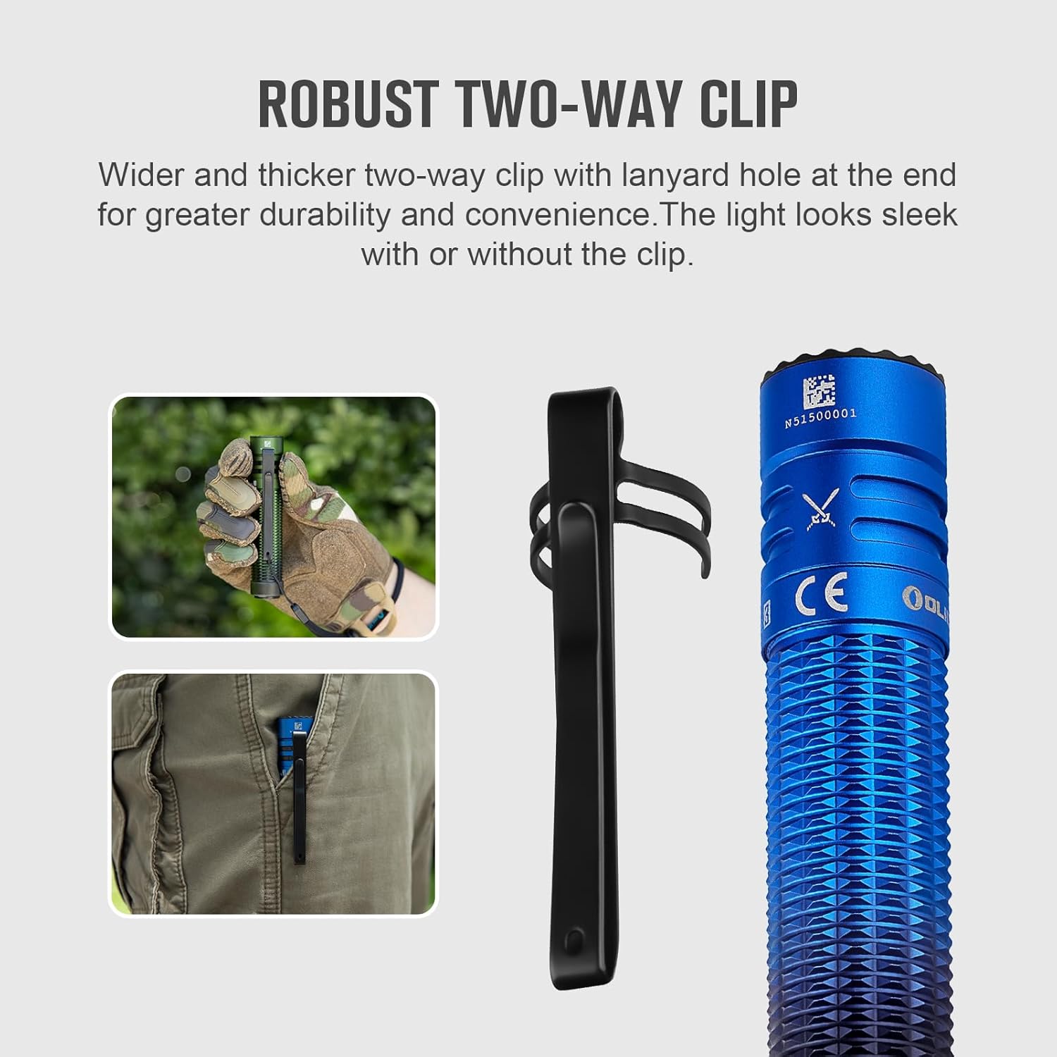 OLIGHT Warrior Mini3 Tactical Flashlight Dual Switches LED Rechargeable Light MCC3 Charger 1750 Lumens Powerful EDC Light Camping Emergency Outdoor Black