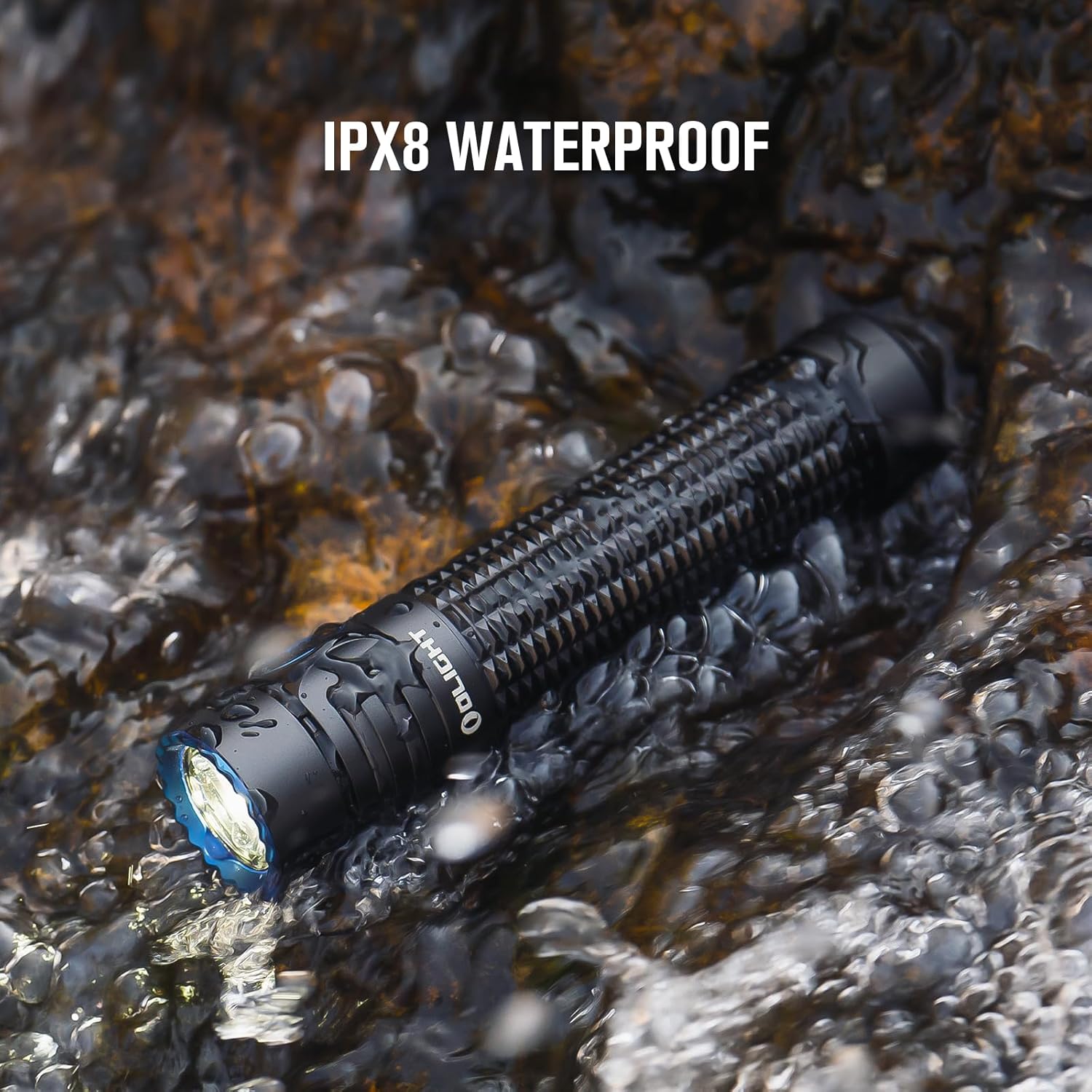 OLIGHT Warrior Mini3 Tactical Flashlight Dual Switches LED Rechargeable Light MCC3 Charger 1750 Lumens Powerful EDC Light Camping Emergency Outdoor Black