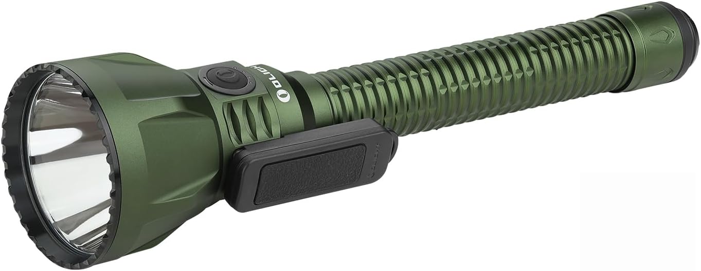 OLIGHT Javelot Turbo 2 1800 Lumen Rechargeable Tactical Flashlight Long Range 4921ft Throw Dual-Switch LED Hunting Light Wireless Remote Control Battery Pack USB C Cable OD Green