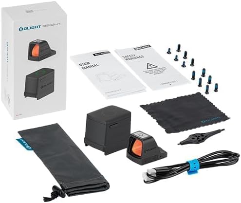 OLIGHT Osight 3 MOA Rechargeable Dot Open Reflex Sight Charging Cover Tactical Parallax-Free Sights Picatinny Mount Green Red Dot Options