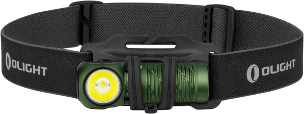 OLIGHT Perun 2 Mini Headlamp 1100 Lumens LED Head Flashlight Rechargeable Headlight Red Light Option Ideal for Working Hiking Camping Climbing OD Green Cool White Light 5700-6700K
