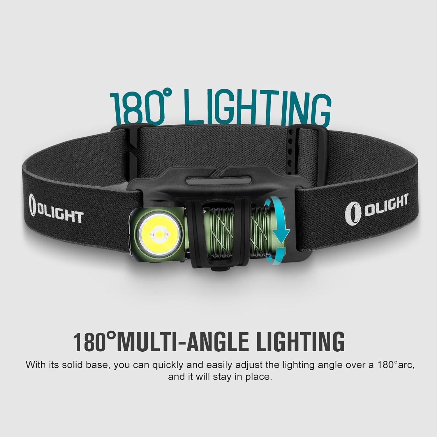 OLIGHT Perun 2 Mini Headlamp 1100 Lumens LED Head Flashlight Rechargeable Headlight Red Light Option Ideal for Working Hiking Camping Climbing OD Green Cool White Light 5700-6700K