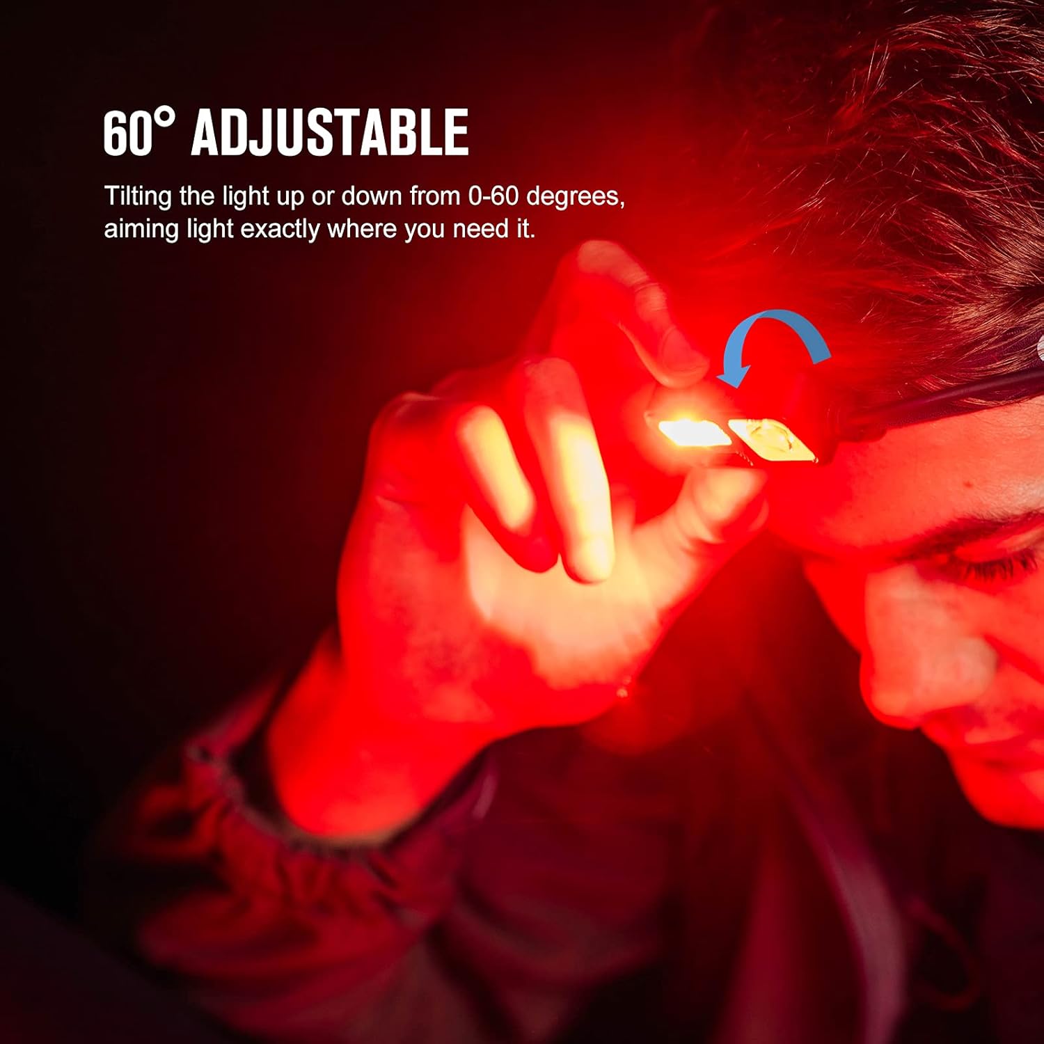 OLIGHT Array 2S Headlamp 1000 Lumens Hand Wave Control 4 Modes Bright LED Headlight Red Light Rechargeable Lightweight Head Flashlights for Running Working Camping Gear