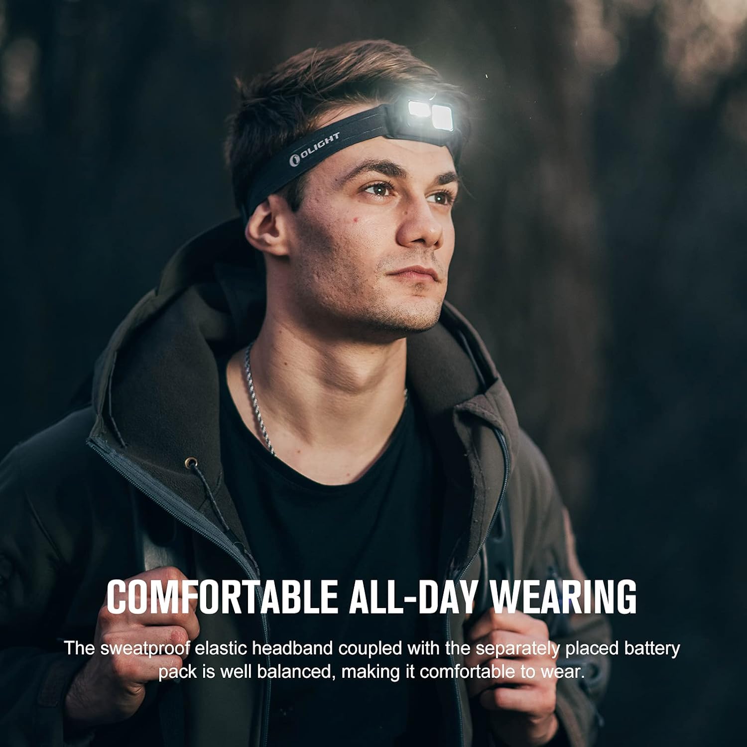 OLIGHT Array 2S Headlamp 1000 Lumens Hand Wave Control 4 Modes Bright LED Headlight Red Light Rechargeable Lightweight Head Flashlights for Running Working Camping Gear