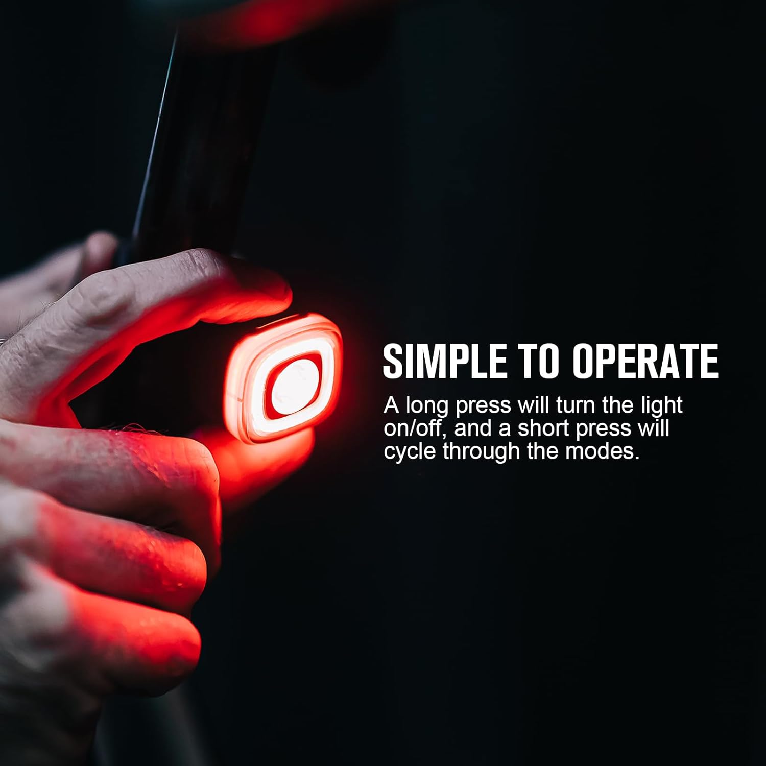 OLIGHT RN 120 C Bike Lights 120 Lumens Tail Light 260 Degree Visibility 1500m Viewable Range USB Rechargeable Bike Break Light IPX6 Waterproof Road and Urban Cyclists