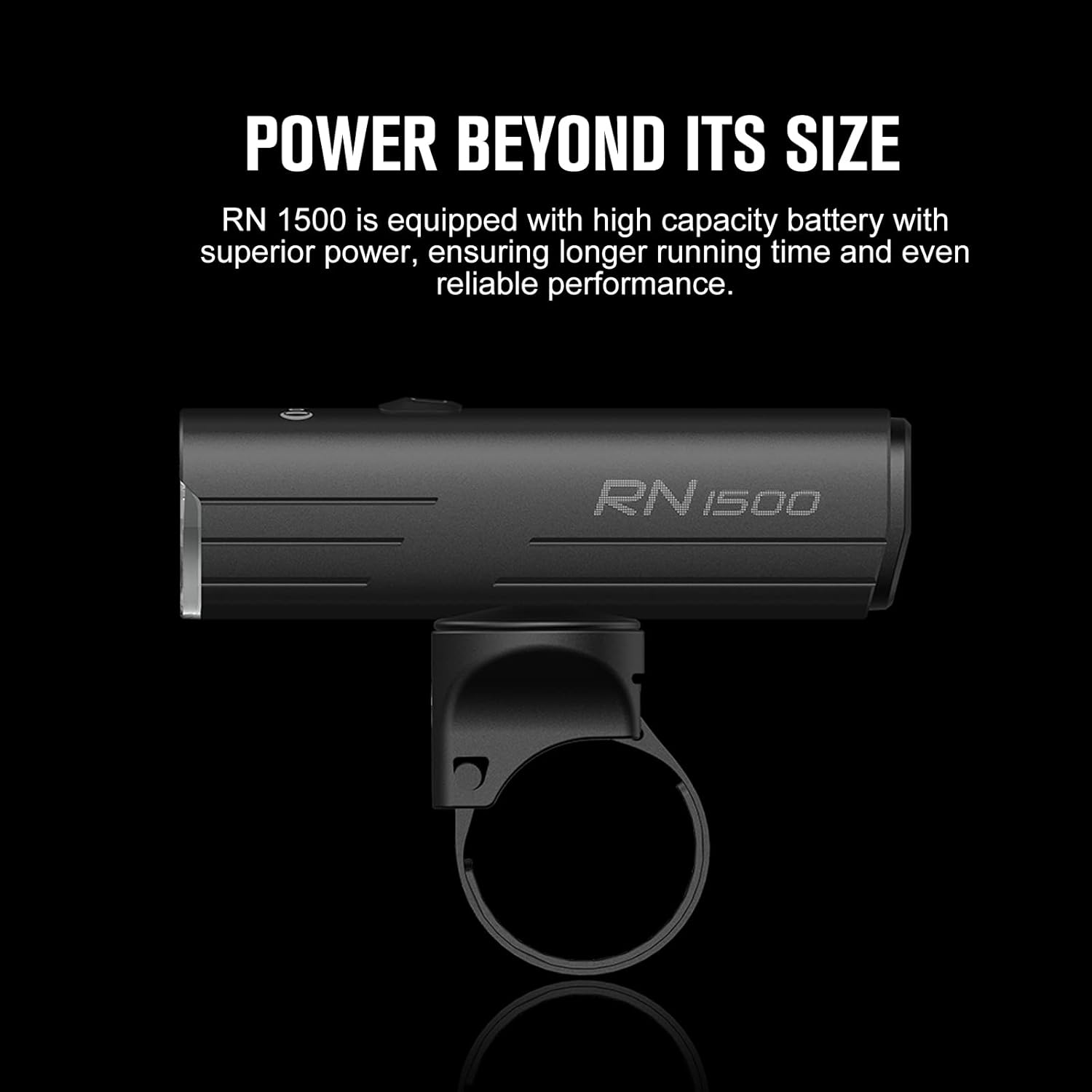 OLIGHT RN 1500 Rechargeable Bike Headlights 1500 Lumens USB Type C Reverse Charging Rechargeable Battery IPX7 Waterproof