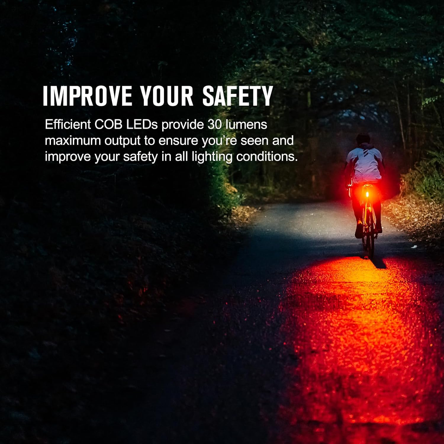 OLIGHT Seemee 30 C Bike Light Tail Light 30 Lumens 230 Degree Visibility 800m Viewable Range USB Rechargeable Break Light IPX6 Waterproof for Road and Urban Cyclists