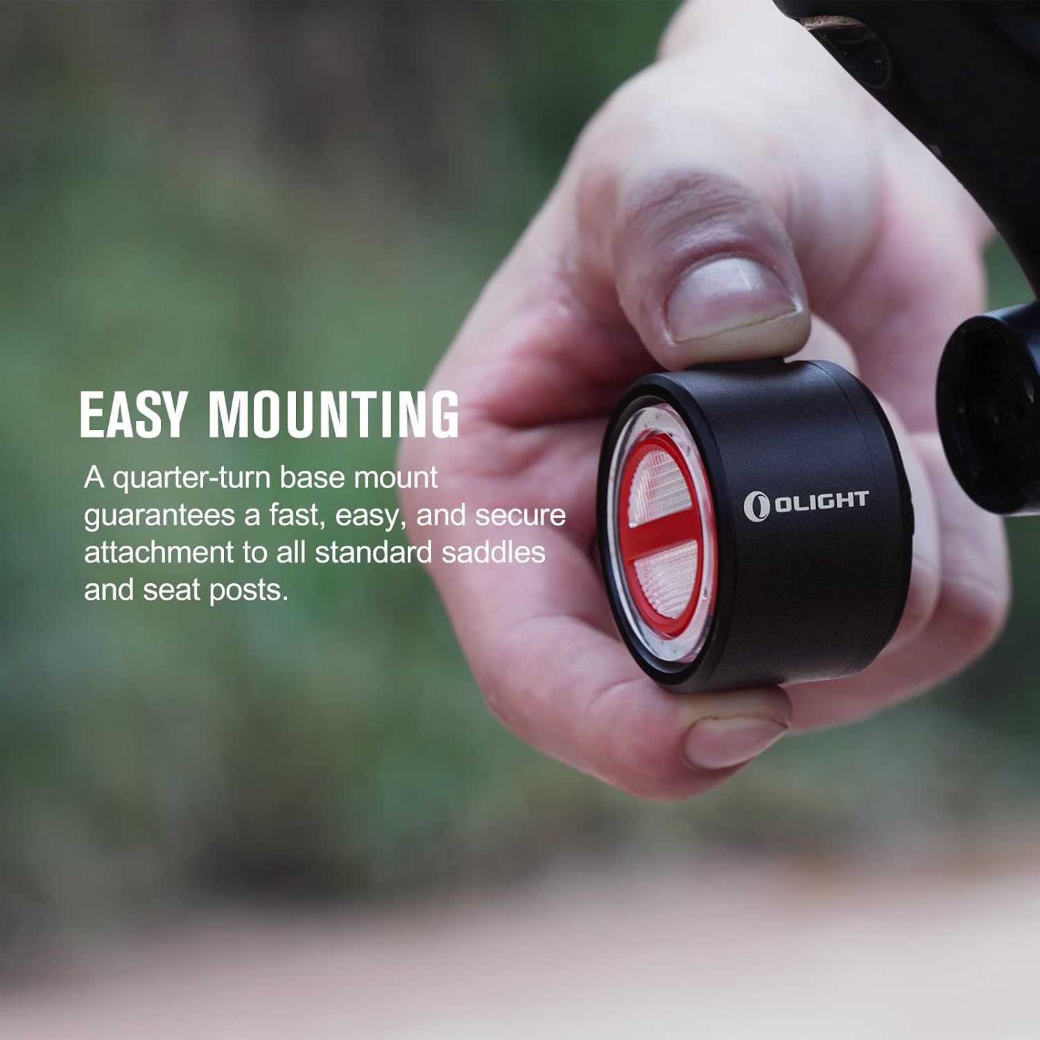 OLIGHT BS 100 Bike Tail Light 100 Lumens 260 Degree Visibility Bicyle Rear Lights 1000m Viewable Range Type-C Rechargeable Break Sensing Taillights IPX6 Waterproof for Road and Urban Cyclists.