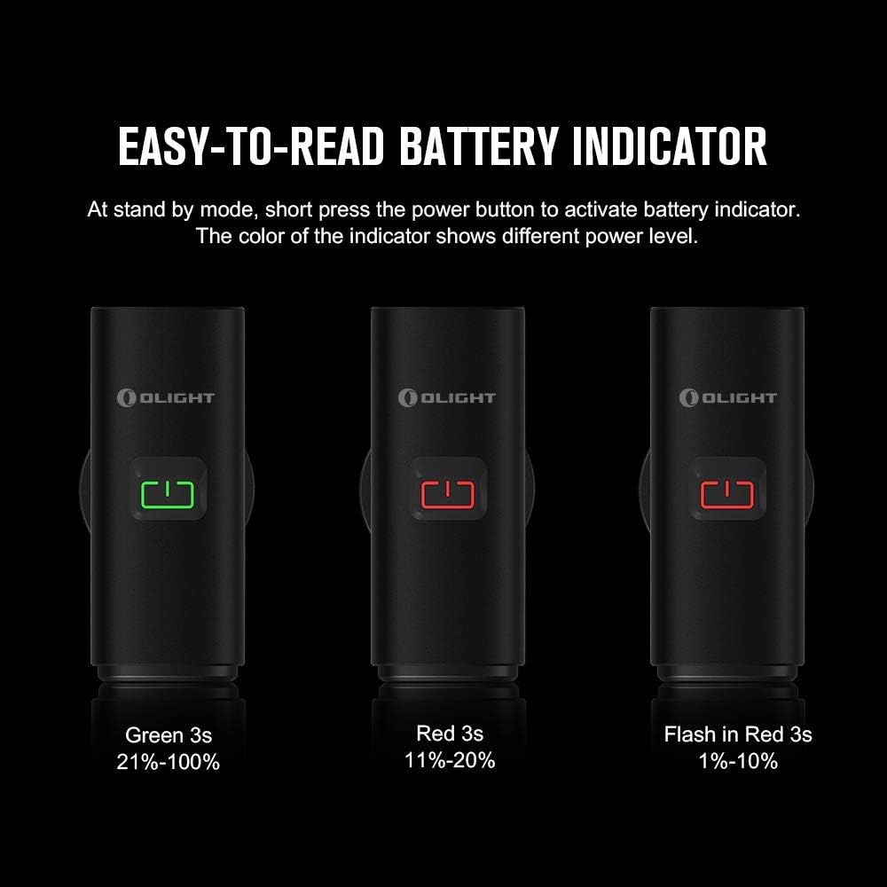 OLIGHT RN 400 LED Bike Lights 400 Lumens USB Type-C Rechargeable Front Light IPX7 Waterproof Bicycle Headlight for Road Urban Cyclists Black
