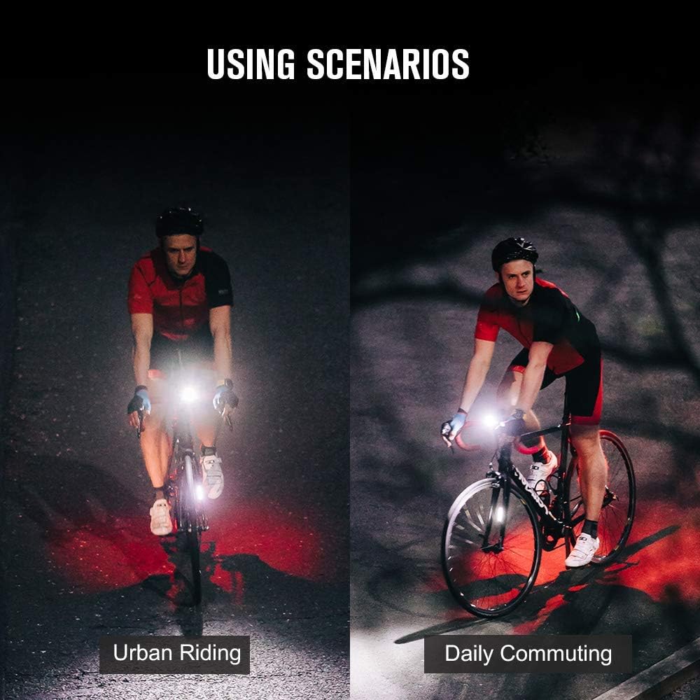 OLIGHT RN 400 LED Bike Lights 400 Lumens USB Type-C Rechargeable Front Light IPX7 Waterproof Bicycle Headlight for Road Urban Cyclists Black