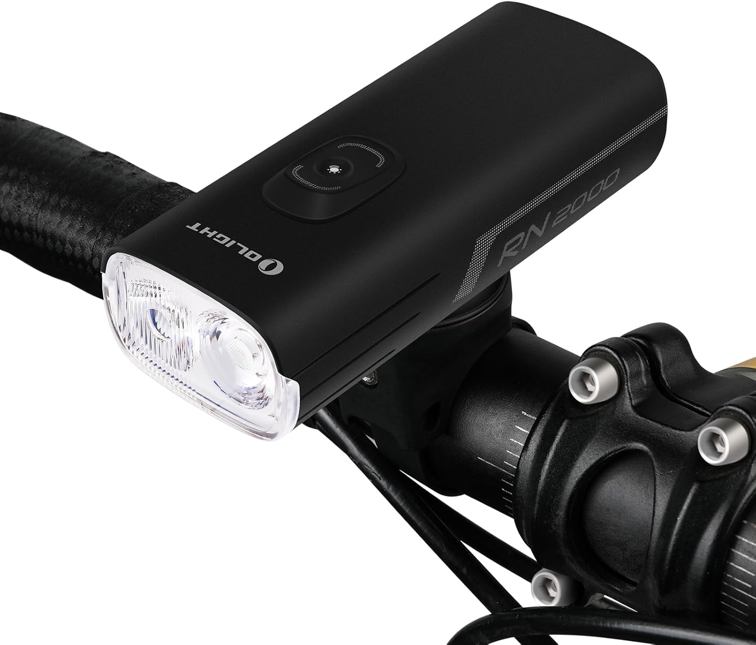 OLIGHT RN 2000 LED Rechargeable Bike Light 2000 Lumens 557ft Max Throw Waterproof Bicycle Headlight Spot&Flood Beams Remote Control Type-C Smart Sensor Mountain Urban Riding