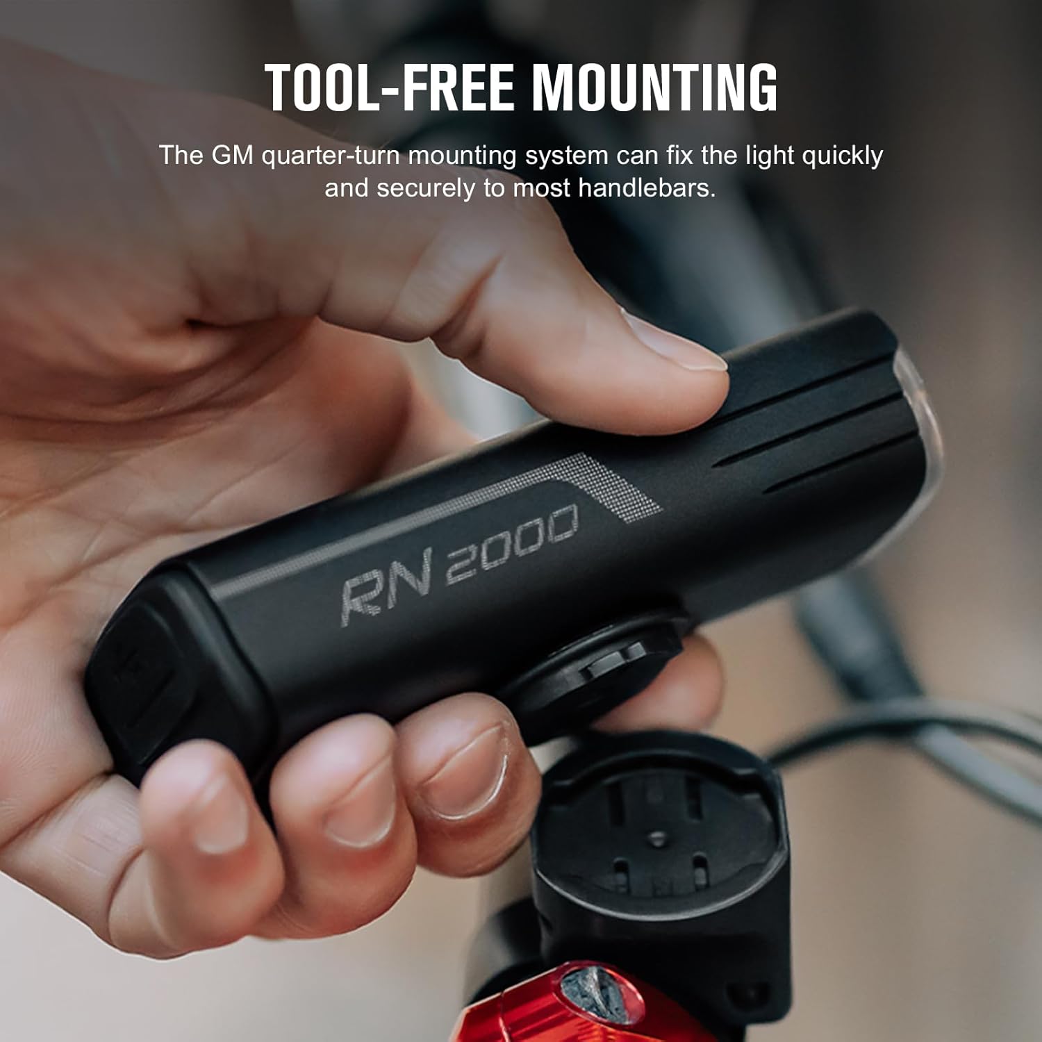 OLIGHT RN 2000 LED Rechargeable Bike Light 2000 Lumens 557ft Max Throw Waterproof Bicycle Headlight Spot&Flood Beams Remote Control Type-C Smart Sensor Mountain Urban Riding