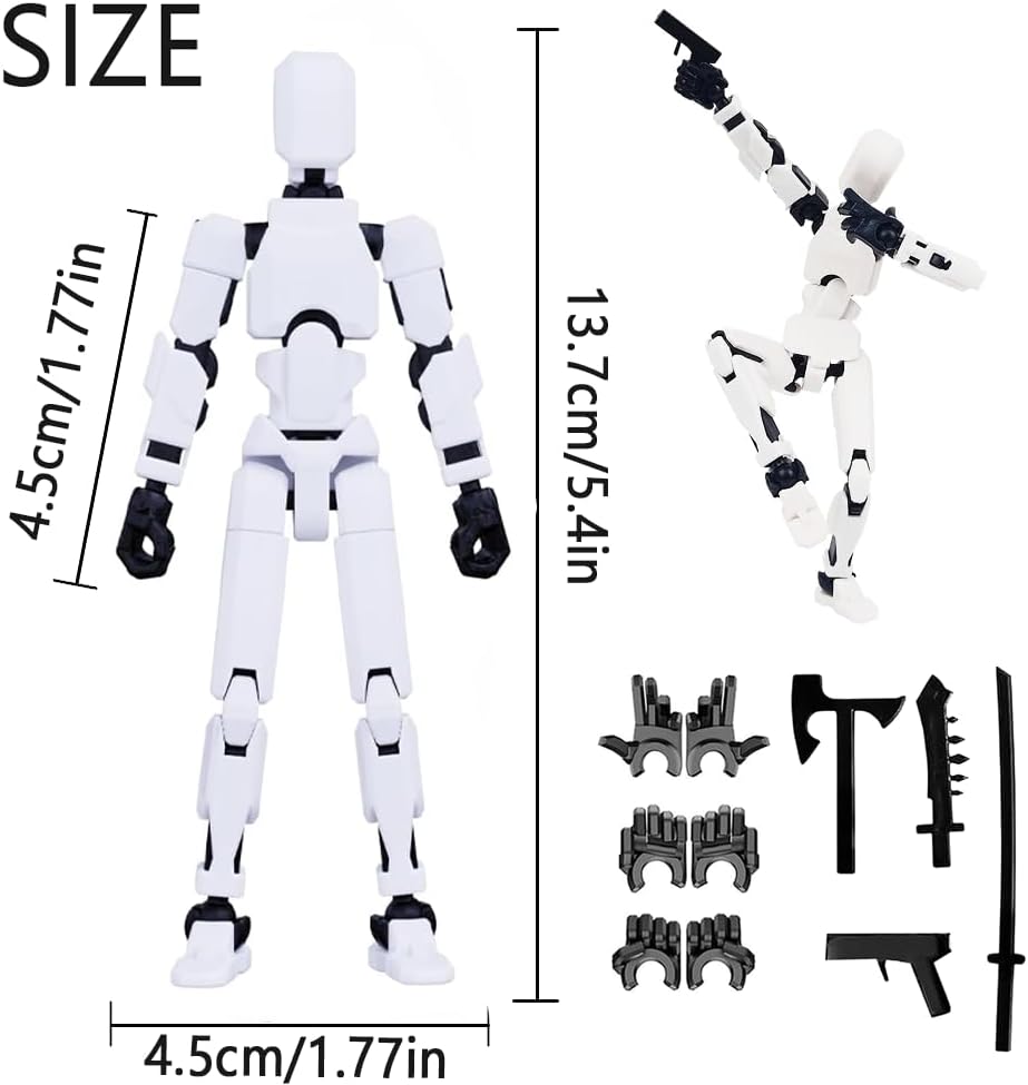 TITAN 13 ACTION FIGURE DUMMY ROBOT SET MULTI-JOINTED ACTION FIGURES NOVA 13 FOR COLLECTORS DESKTOP DECORATIONS 9PCS