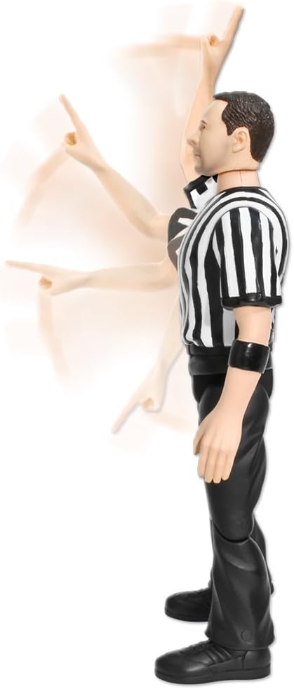 Figures Toy Company Three Counting Talking Wrestling Referee Action Figure