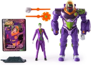 DC Comics Metal Force The Joker Action Figure 6-Inch with 4-Inch Mini Figure Built-in Blaster Armor Suit Superhero Kids Toys Boys Girls Ages 4+