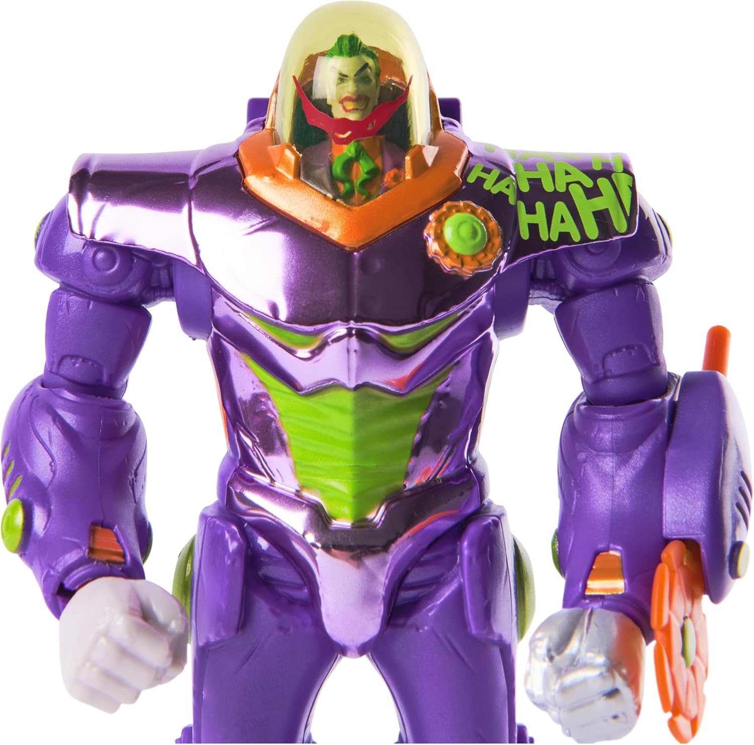 DC Comics Metal Force The Joker Action Figure 6-Inch with 4-Inch Mini Figure Built-in Blaster Armor Suit Superhero Kids Toys Boys Girls Ages 4+