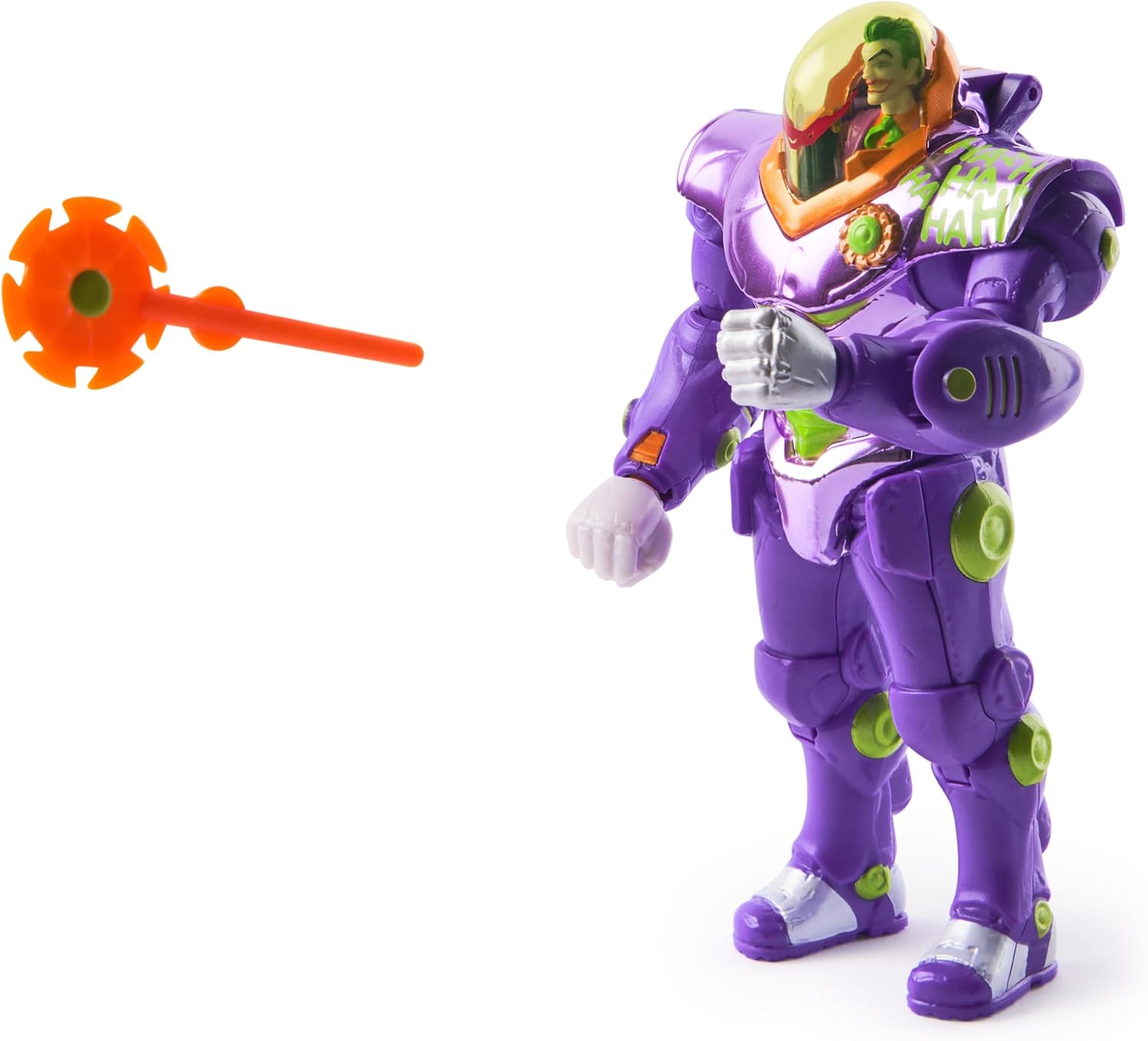DC Comics Metal Force The Joker Action Figure 6-Inch with 4-Inch Mini Figure Built-in Blaster Armor Suit Superhero Kids Toys Boys Girls Ages 4+