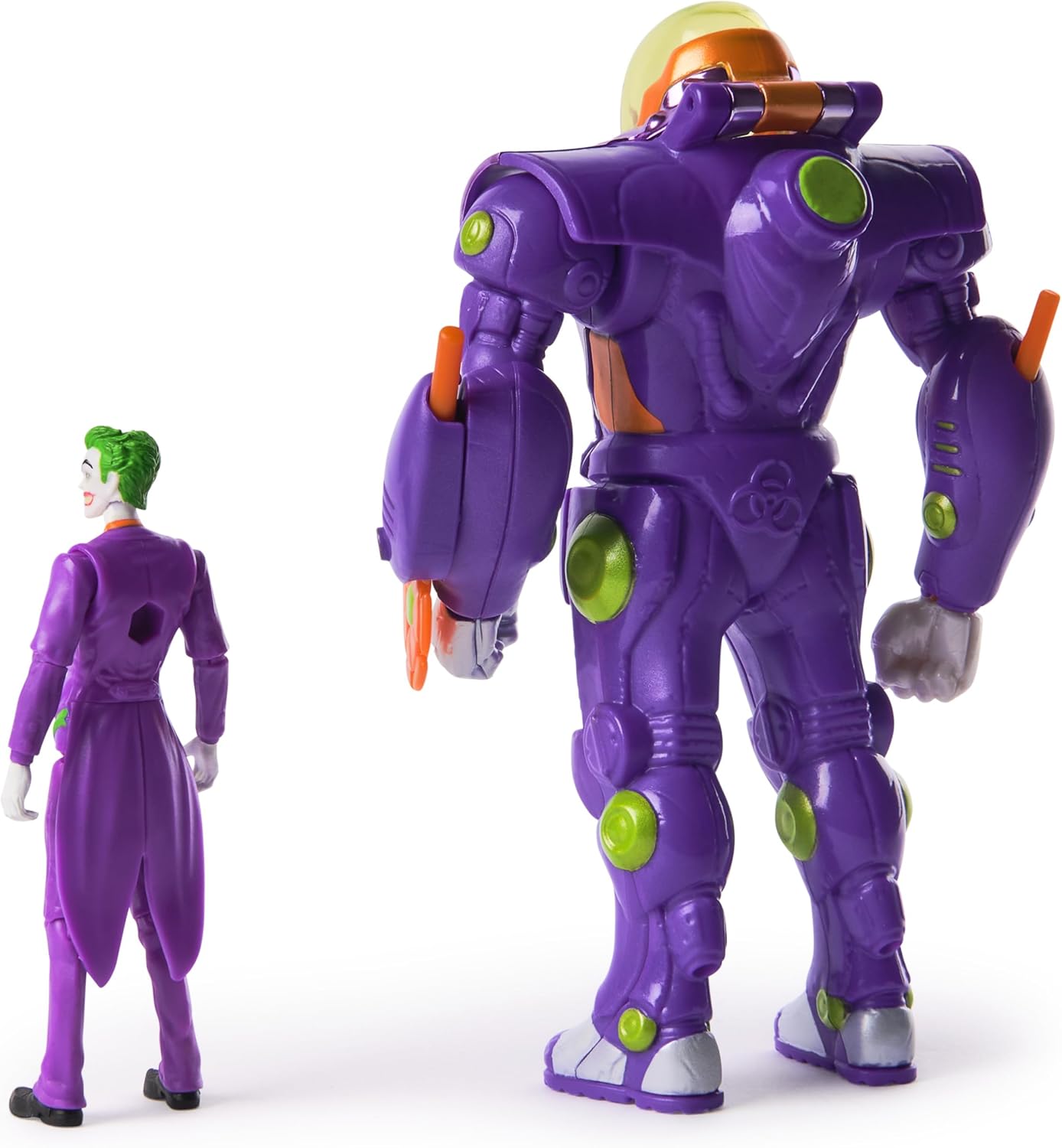 DC Comics Metal Force The Joker Action Figure 6-Inch with 4-Inch Mini Figure Built-in Blaster Armor Suit Superhero Kids Toys Boys Girls Ages 4+